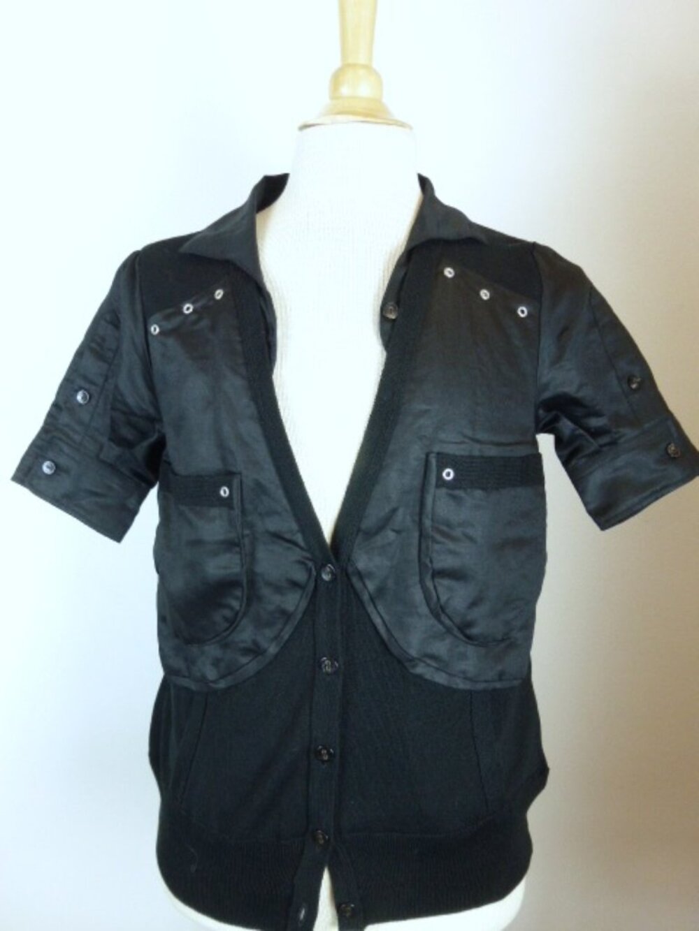 Hiromi Tsuyoshi short sleeve cardigan shirt top S